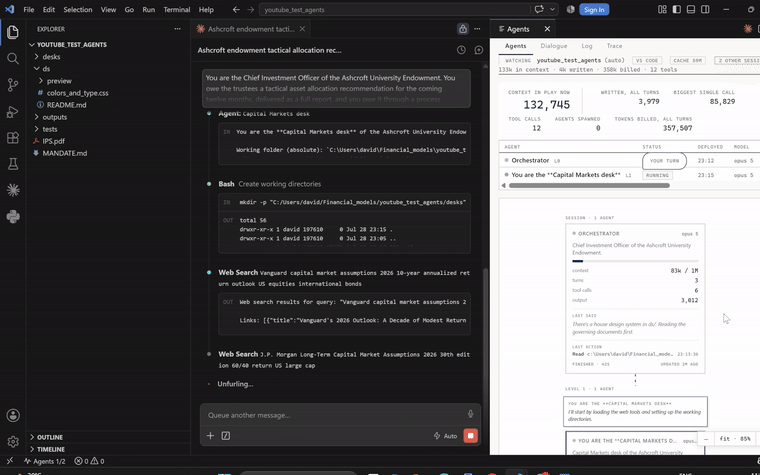 Subagents spawning and working in parallel